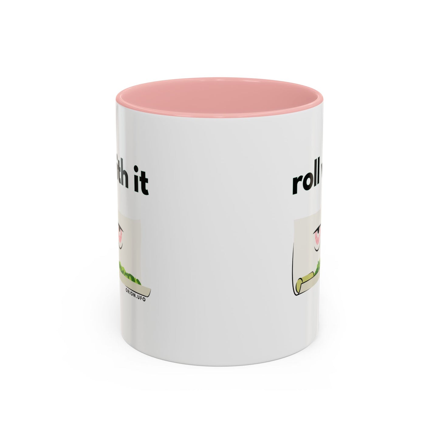 Funny Roll With It Coffee Mug - 11 & 15oz Accent Mug for Cannabis Lovers