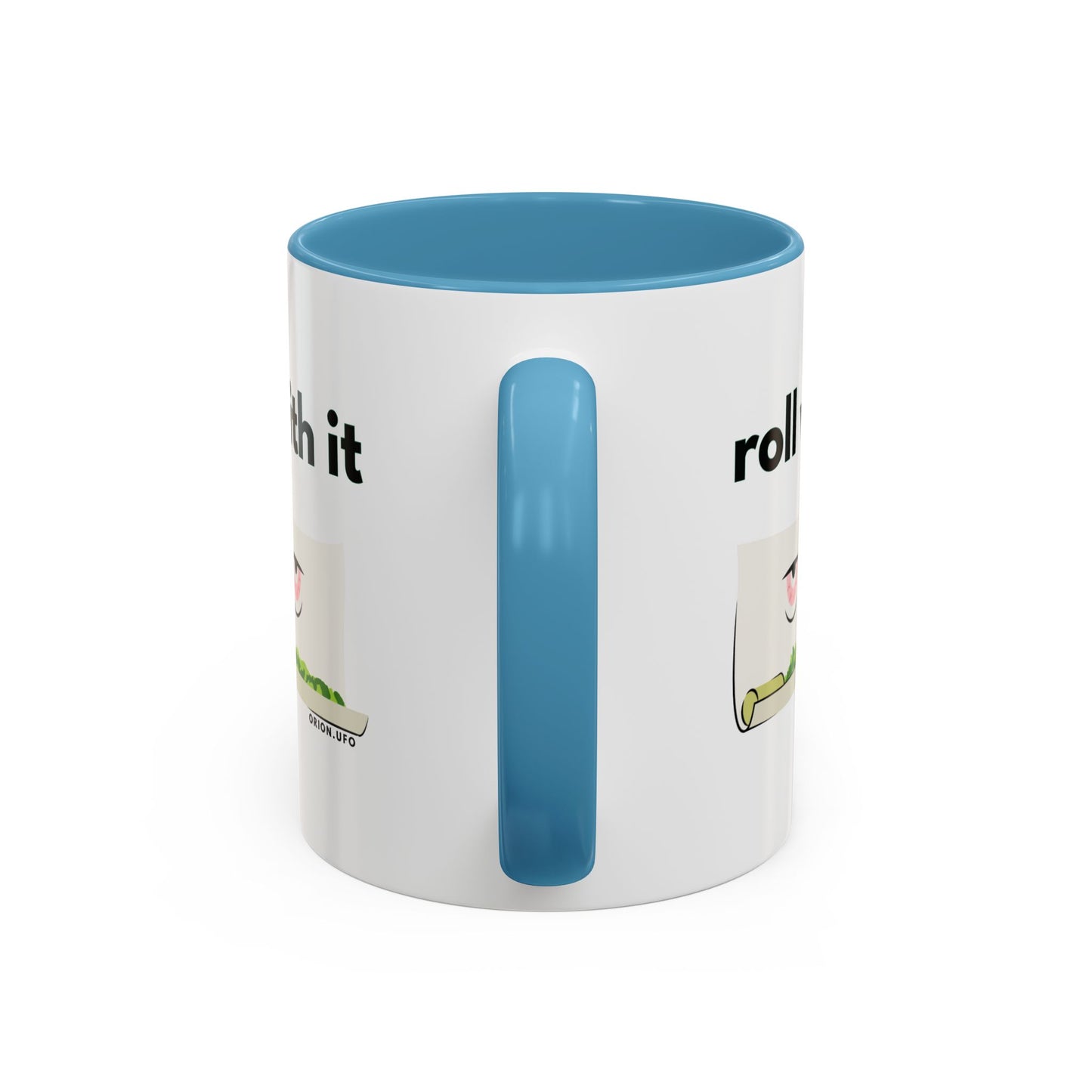Funny Roll With It Coffee Mug - 11 & 15oz Accent Mug for Cannabis Lovers
