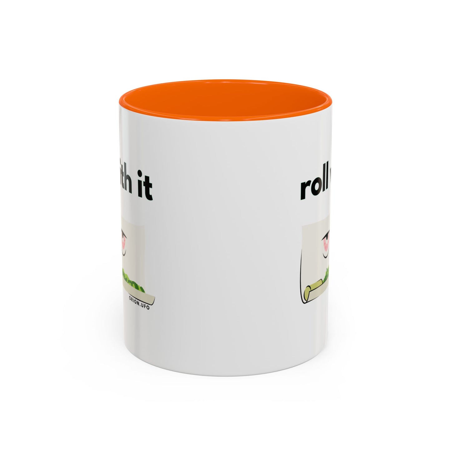 Funny Roll With It Coffee Mug - 11 & 15oz Accent Mug for Cannabis Lovers