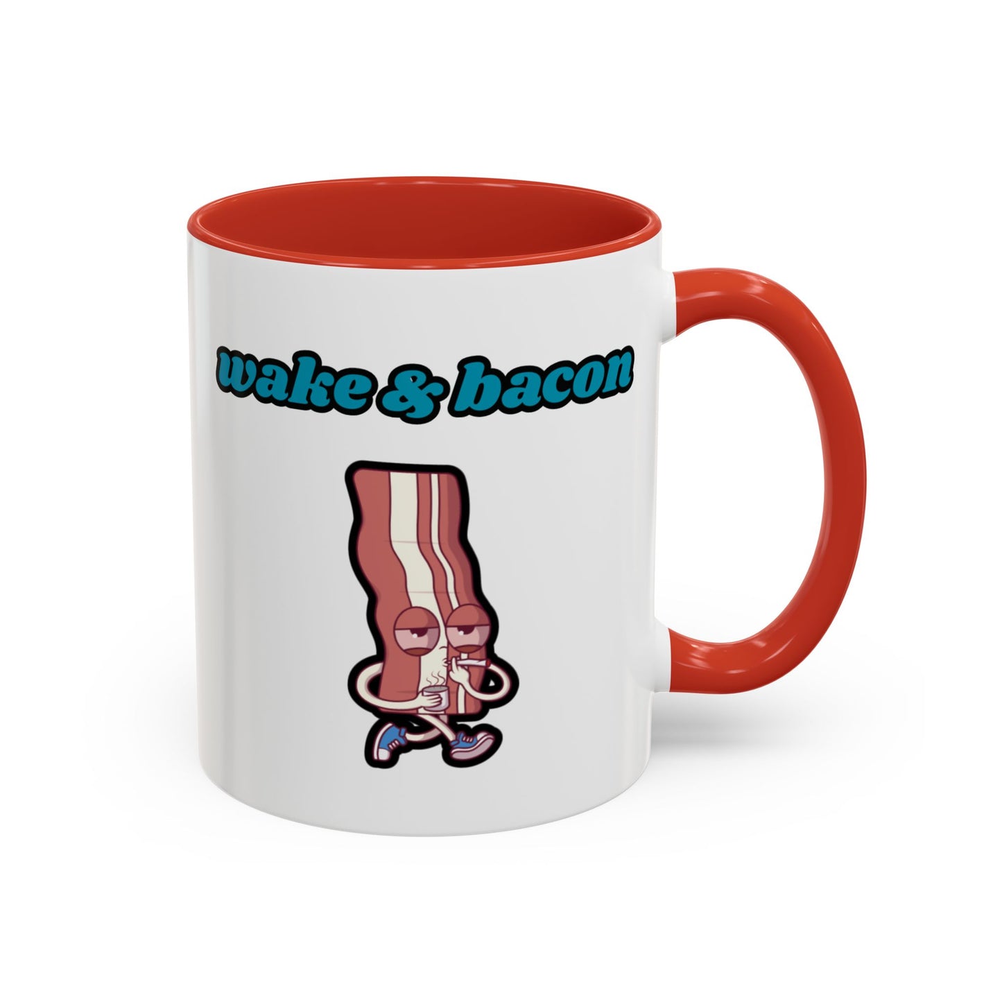 Fun Wake & Bacon Coffee Mug - Perfect for Breakfast Lovers