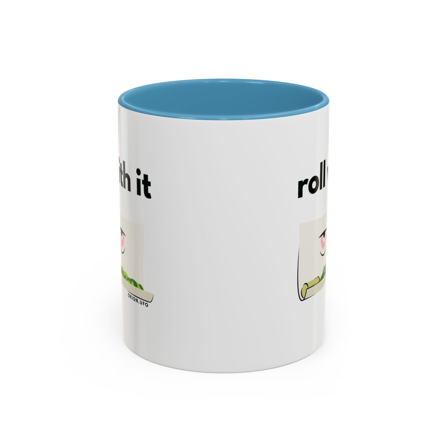 Funny Roll With It Coffee Mug - 11 & 15oz Accent Mug for Cannabis Lovers