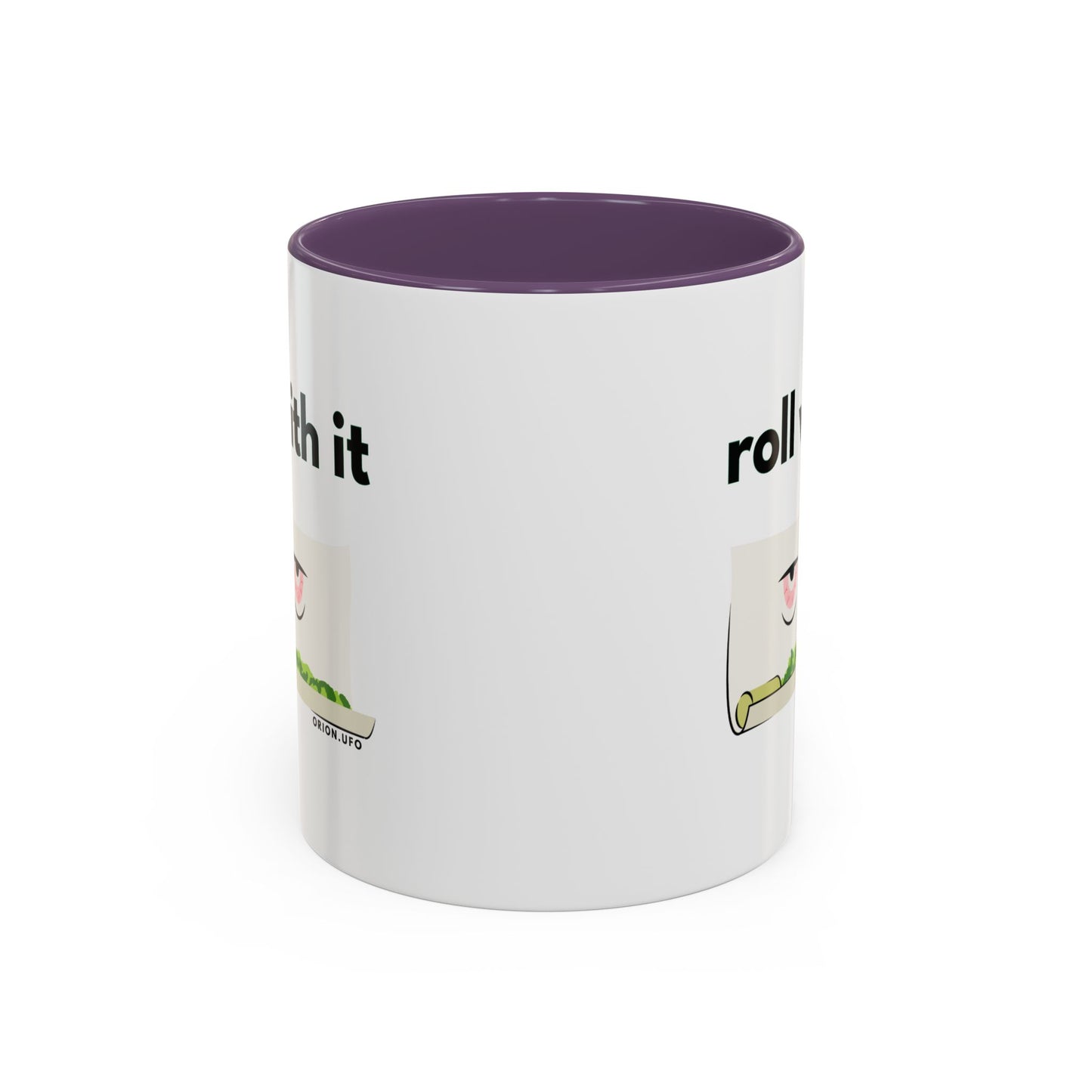 Funny Roll With It Coffee Mug - 11 & 15oz Accent Mug for Cannabis Lovers