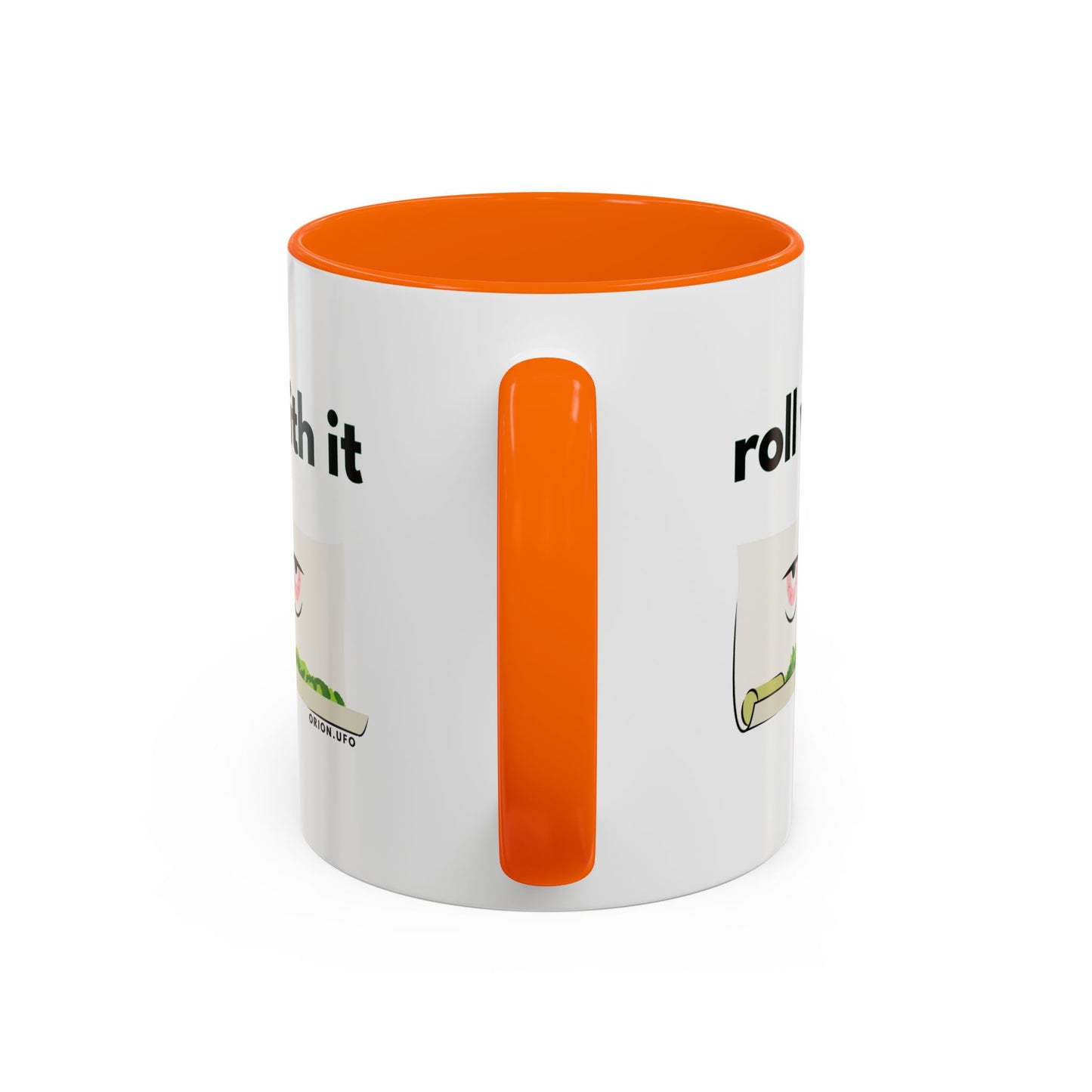 Funny Roll With It Coffee Mug - 11 & 15oz Accent Mug for Cannabis Lovers