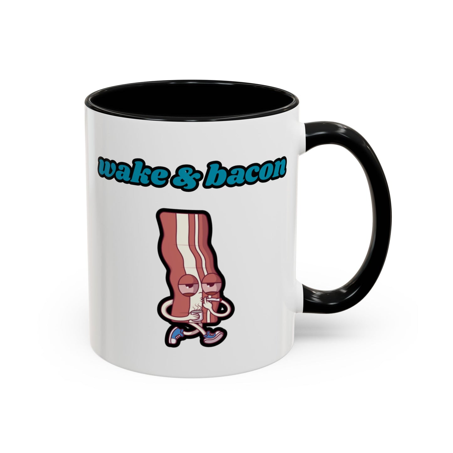 Fun Wake & Bacon Coffee Mug - Perfect for Breakfast Lovers