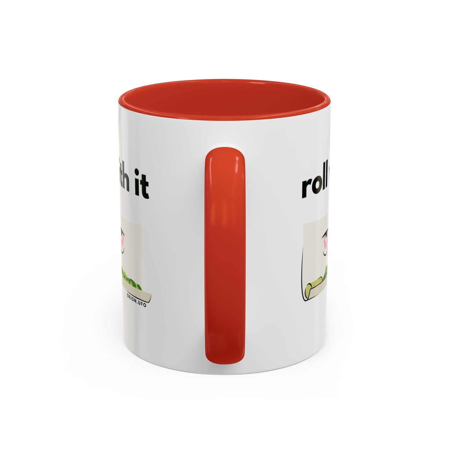 Funny Roll With It Coffee Mug - 11 & 15oz Accent Mug for Cannabis Lovers